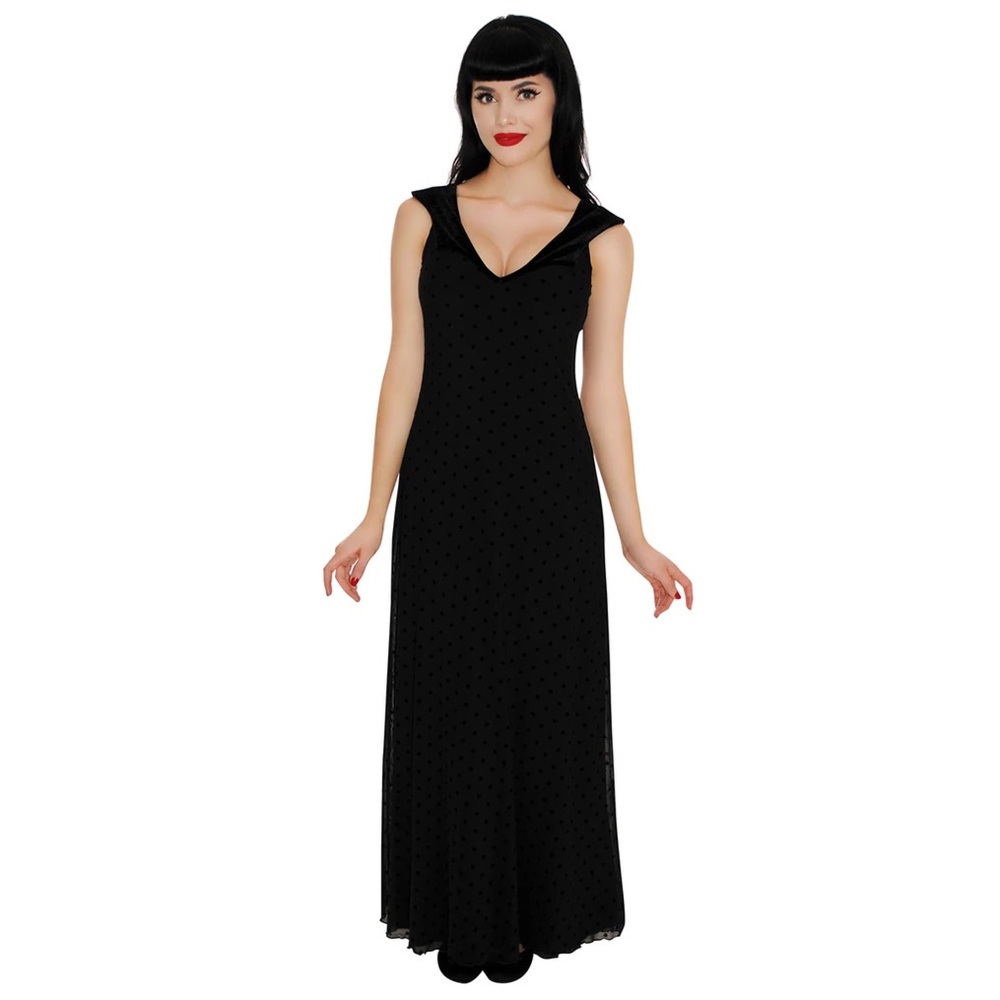 NWT Retrolicious Baroness Maxi Black Dress